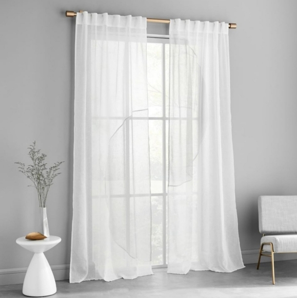 West Elm Contrast Circle Curtains (Set of 2 Panels) - Picture 1 of 7